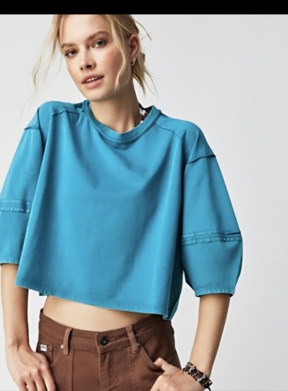 Free People sz M Krista Tee in Shore House